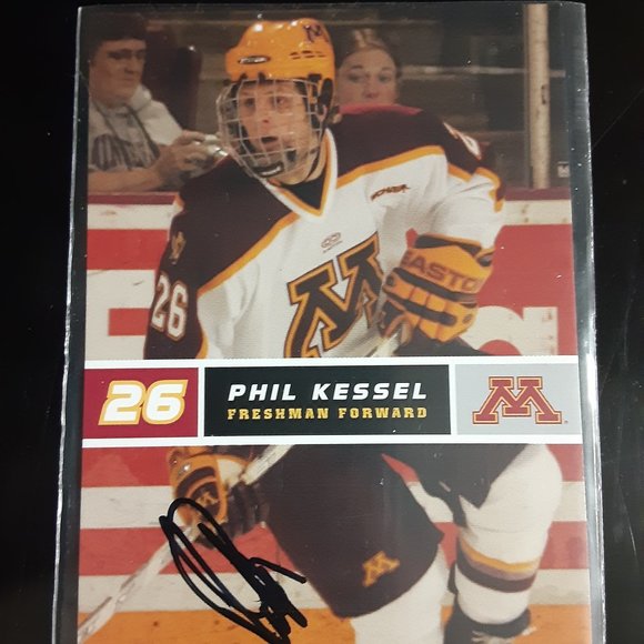 Signed Phil Kessel Minnesota golden gophers card - Picture 1 of 2